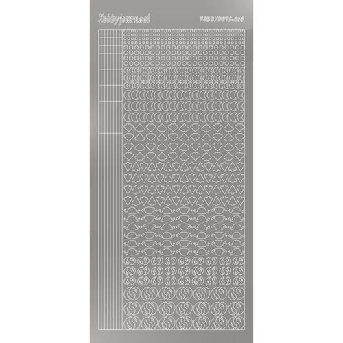 Hobbydots sticker Series 14 STDM148 - Mirror - Silver - zum Schließen ins Bild klicken