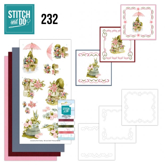 Stitch and Do 232 - Flowers in a Pot