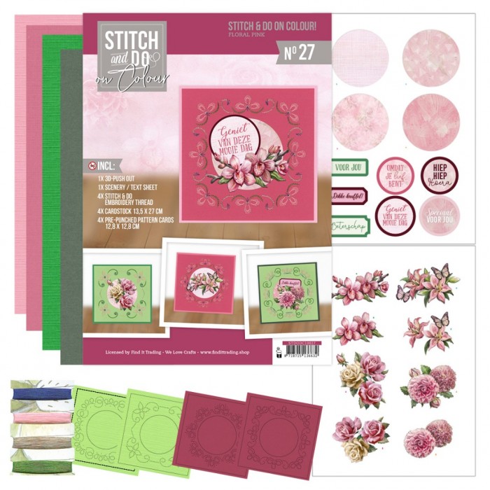 Stitch and do on Colour 27 - Pink Florals