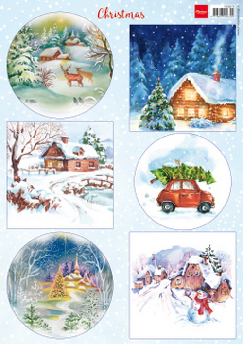 MD Cutting sheets Christmas Landscapes VK9579 - Click Image to Close