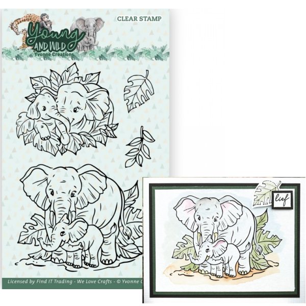 Clear Stamps - Young and Wild - Elephant