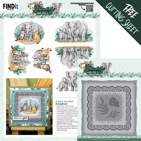 Yvonne Creations Cutting Die - Wildlife Square YCD10344