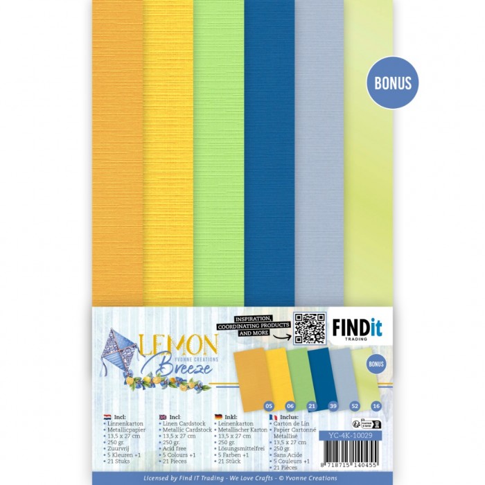 Linen Cardstock Pack Lemon Breeze - 4K (Nur auf Vorbestellung)