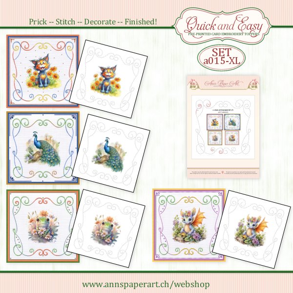 a015 Quick and Easy XL-SET (4 Cards)