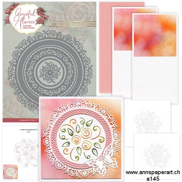 a145 Stencilset with Yvonne Creations Die YCD10261