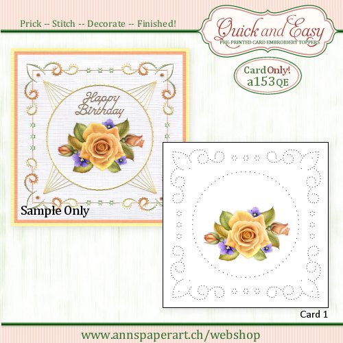 a153 Quick and Easy Card ONLY (1) (Instructions not included) - Click Image to Close