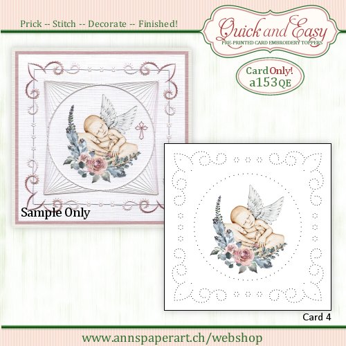 a153 Quick and Easy Card ONLY (4) (Instructions not included)