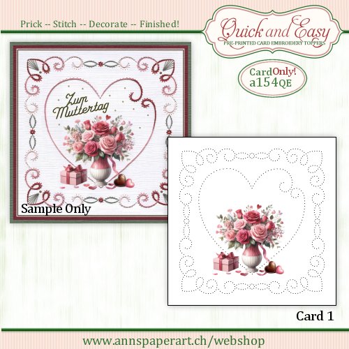 a154 Quick and Easy Card ONLY (1) (Instructions not included)