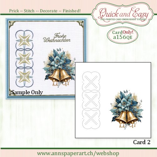 a156 Quick and Easy Card ONLY (2) (Instructions not included)