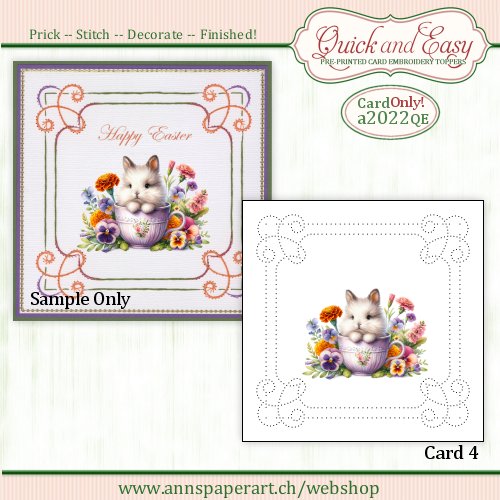 a2022 Quick and Easy Card ONLY (4) (Instructions not included)
