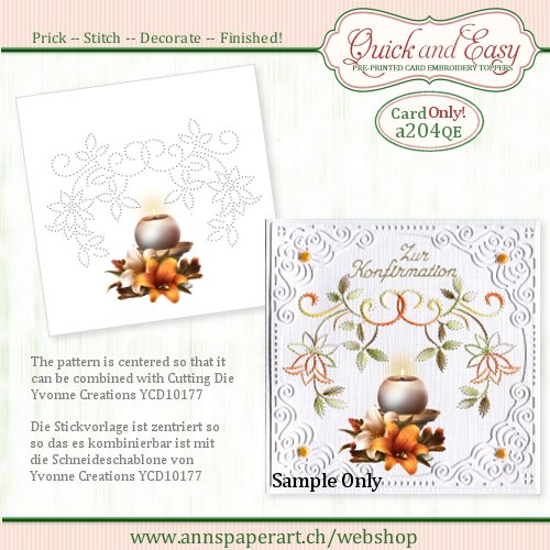 a204 Quick and Easy Card ONLY (Instructions not included) - Click Image to Close