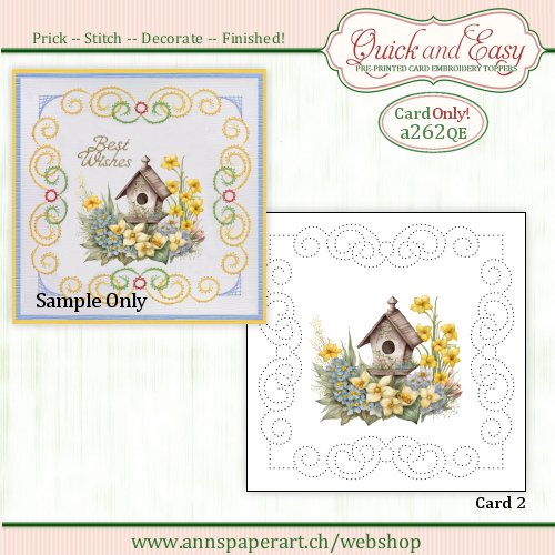 a262 Quick and Easy Card ONLY (2) (Instructions not included)