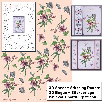 a281_hj43 Stitching pattern + 3D Sheet 3DSS10008