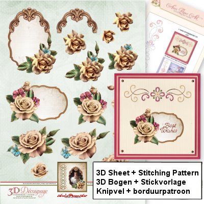 a320 Stitching pattern & 3D sheet Anns Paper Art APA3D005