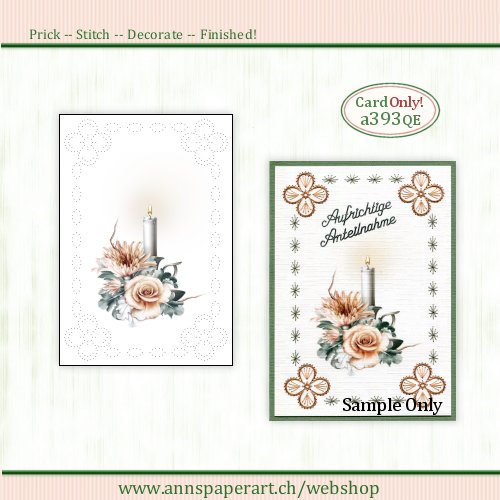 a393 Quick and Easy Card NUR Karte (OHNE Anleitung)