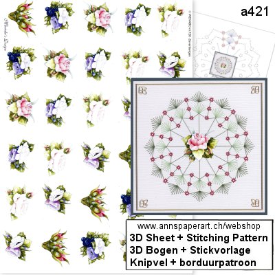 a421 Stickvorlage & 3D Bogen Wekabo 728