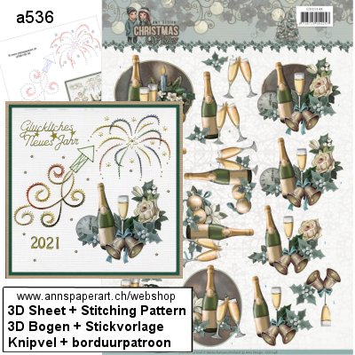a536_HD35 Stickvorlage & 3D Bogen CD11148
