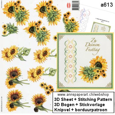 a613 Stitching pattern & 3D Sheet Wekabo 881