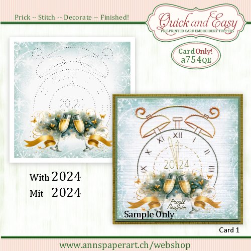 a754 Quick and Easy Card ONLY (1) (Instructions not included)
