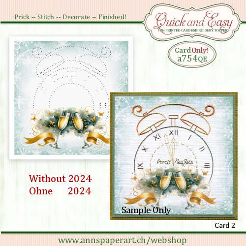 a754 Quick and Easy Card ONLY (2) (Instructions not included)