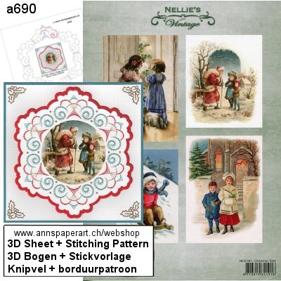 a690 Stickvorlage + 3D Bogen NEVI 047