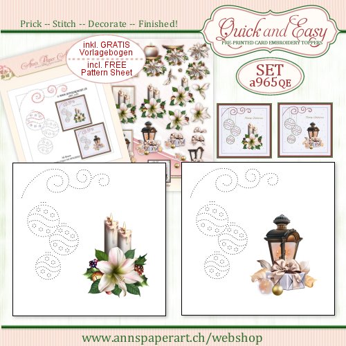 a965 Quick and Easy Card Embroidery SET
