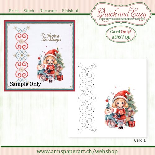 a967 Quick and Easy Card ONLY (1) (Instructions not included)