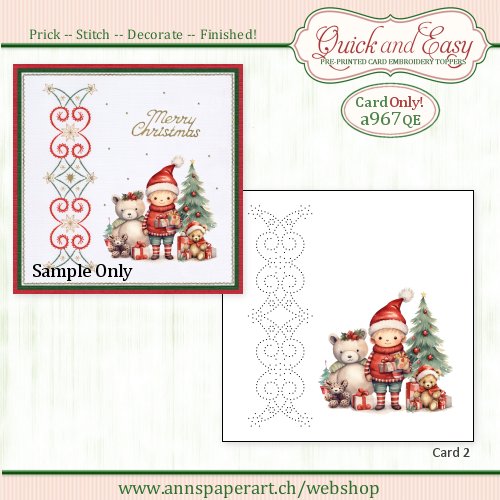 a967 Quick and Easy Card ONLY (2) (Instructions not included)