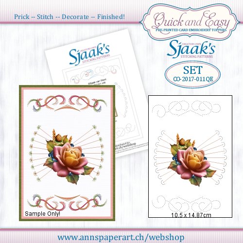 Sjaak's Stickvorlage CO-2017-011 (A6) Quick&Easy SET - zum Schließen ins Bild klicken