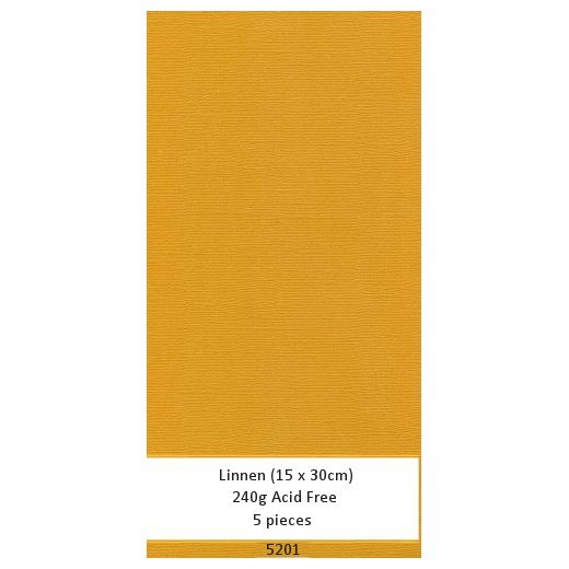 Linen Karton Canary (5 Bogen 15 x 30cm) - Click Image to Close